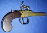 * Antique 1790 WHEELER LONDON FLINTLOCK PERCUSSION POCKET MUFF PISTOL - 1 of 19