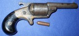 * Antique MOORE FIREARMS REVOLVER FRONT LOAD .32 TF WITH CARTRIDGE - 6 of 13
