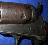 * Antique 1849 COLT POCKET PERCUSSION REVOLVER 4" BBL 5 SHOT 1856 - 2 of 12