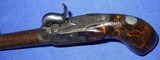 * Antique 1840s BURL GRIP BELGIUM PERCUSSION POCKET MUFF PISTOL - 9 of 15