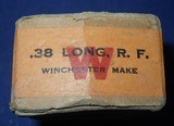 * Antique WINCHESTER .38 RIMFIRE RF AMMO FACTORY SEALED BOX 50 - 2 of 7
