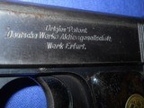 * Vintage DEUTSCHE WERKE ORTGIES 32 SEMI AUTO PISTOL 7.65 mm - 5 of 10