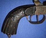 * Antique FRENCH ? 1860s HOWDAH DOUBLESxS PINFIRE 12 mm TIP-UP PISTOL - 12 of 19