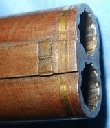 * Antique OUTSTANDING SxS HOWDAH PERCUSSION 11mm PISTOL BURL STOCK - 8 of 20