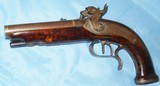 * Antique OUTSTANDING SxS HOWDAH PERCUSSION 11mm PISTOL BURL STOCK - 11 of 20