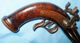 * Antique OUTSTANDING SxS HOWDAH PERCUSSION 11mm PISTOL BURL STOCK - 9 of 20