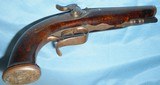 * Antique OUTSTANDING SxS HOWDAH PERCUSSION 11mm PISTOL BURL STOCK - 17 of 20