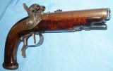 * Antique OUTSTANDING SxS HOWDAH PERCUSSION 11mm PISTOL BURL STOCK - 2 of 20