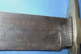 * Antique BOWIE KNIFE JOSEPH ALLEN Co. SHEFFIELD ENGLAND 9" STAG HANDLE - 3 of 11