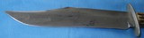 * Antique BOWIE KNIFE JOHN NEWTON Co. FROG MARK SHEFFIELD 11" STAG HANDLE - 9 of 10