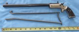 * Antique STEVENS .22 CAL NEW MODEL 40 POCKET RIFLE WITH STOCK - 1 of 20