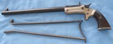* Antique STEVENS .22 CAL NEW MODEL 40 POCKET RIFLE WITH STOCK - 2 of 20