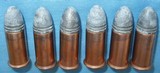* Antique AMMOREMINGTON 38 RF RIMFIRE LOT OF 6 CARTRIDGES - 5 of 5