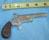 * Antique DERRINGER AMERICAN "POINTER" SIDE SWING 22 RF NICKLE - 1 of 7