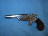 * Antique DERRINGER AMERICAN "POINTER" SIDE SWING 22 RF NICKLE - 3 of 7