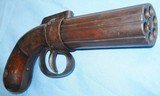 * Antique 1840s ALLEN THURBER PERCUSSION PEPPERBOX PISTOL WORCESTER, MA - 3 of 12