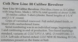 * Antique COLT NEW LINE 22 POCKET REVOLVER SCARCE .30 RF - 12 of 13