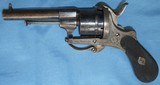 * Antique 1860s PIN FIRE REVOLVER FOLD TRIGGER DOUBLE ACTION .32 NICE - 10 of 11