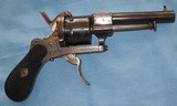 * Antique 1860s PIN FIRE REVOLVER FOLD TRIGGER DOUBLE ACTION .32 NICE - 2 of 11