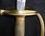 * Antique ORIGINAL C. ROBY 1863 CIVIL WAR NCO SWORD F.S.S. - 8 of 9