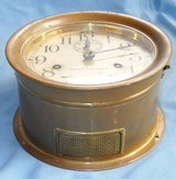 * Antique 7" BRASS SETH THOMAS SHIPS BELL YACHT CLOCK - 3 of 7
