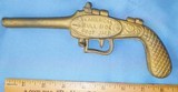 * Antique CAST IRON PISTOL "AMERICAN BULL DOG" BOOT JACK ORIGINAL - 1 of 8