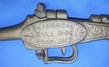 * Antique CAST IRON PISTOL "AMERICAN BULL DOG" BOOT JACK ORIGINAL - 2 of 8
