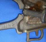 * Antique CAST IRON PISTOL "AMERICAN BULL DOG" BOOT JACK ORIGINAL - 6 of 8