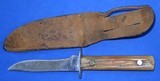 * Antique KENT NY CITY HUNTING SKINNING KNIFE WITH SHEATH - 3 of 6