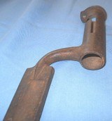 * Antique 1849 JAGER CARBINE SWORD BAYONET BATTLEFIELD RECOVERY - 4 of 9