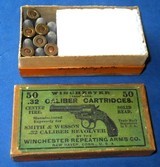 * Antique AMMO WINCHESTER .32 S&W EARLY 2 PART PICTURE
BOX FEW SHELLS - 6 of 6