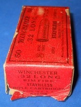 * Antique AMMO
WINCHESTER .32
RF LONG 2 PC RED LABEL BOX - 4 of 9