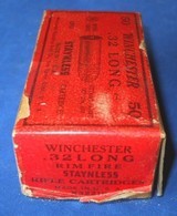 * Antique AMMO
WINCHESTER .32
RF LONG 2 PC RED LABEL BOX - 6 of 9