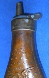 * 1849 COLTS PATENT EAGLE POWDER POCKET FLASK FOR CASED POCKET MODEL - 6 of 7