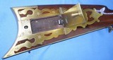 * Antique 1822 DAVY CROCKETT PERCUSSION "KENTUCKY" PRESENTATION RIFLE COPY - 9 of 20