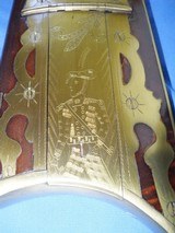 * Antique 1822 DAVY CROCKETT PERCUSSION "KENTUCKY" PRESENTATION RIFLE COPY - 10 of 20