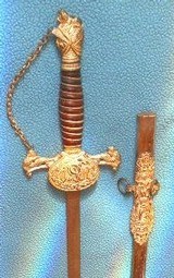* Antique M.C. LILLEY FRATERNAL SWORD KNIGHTS PYTHIAS UNIFORM RANK - 4 of 11