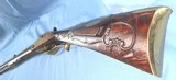 * Outstanding GOLDEN AGE STYLE KENTUCKY RIFLE
FULL TIGER STOCK RELIEF CARVED - 20 of 20