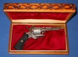 * * Antique
1860s CIVIL WAR ERA 7mm ENGRAVED
PINFIRE REVOLVER - 1 of 16