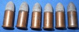 * Antique AMMO 6 WINCHESTER 30 RIMFIRE SHORT NO HEAD STAMP - 1 of 4