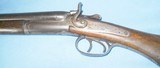 * Antique 1890s UNITED ARMS .410 ga DOUBLE SxS HAMMER SHOTGUN. - 7 of 18