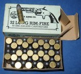 * Vintage AMMO 32 RF RIMFIRE LONG FULL BOX NAVY ARMS SURE FIRE - 2 of 4