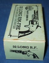 * Vintage AMMO 32 RF RIMFIRE LONG FULL BOX NAVY ARMS SURE FIRE - 3 of 4