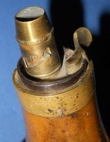 * Antique POWDER FLASK
SHELL &
BUSH RILING 344 CIVIL WAR ERA - 4 of 4