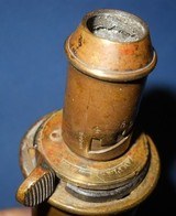 * Antique 1860s POWDER FLASK R. RILING # 523 PANEL AMERICAN FLASK & CAP - 4 of 4