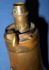 * Antique 1860s POWDER FLASK SHELL & BUSH R. RILING # 364 - 5 of 5