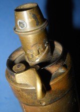 * Antique 1860s POWDER FLASK SHELL & BUSH R. RILING # 364 - 4 of 5