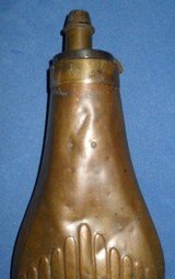 * Antique 1860s POWDER FLASK SHELL & BUSH R. RILING # 364 - 2 of 5