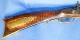 * Antique 1850s C. BONTEMPS NJFULL STOCK TIGER MAPLE PERCUSSION KENTUCKY RIFLE - 4 of 20