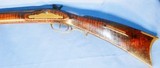 * Antique 1850s C. BONTEMPS NJFULL STOCK TIGER MAPLE PERCUSSION KENTUCKY RIFLE - 15 of 20